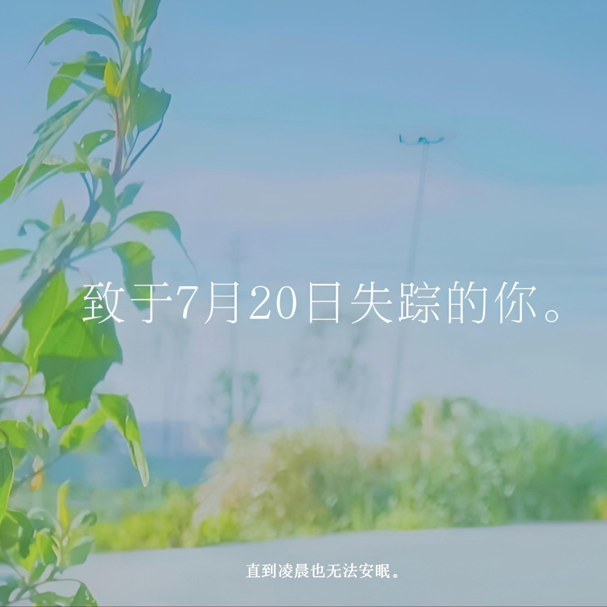 致于7月20日失踪的你。专辑